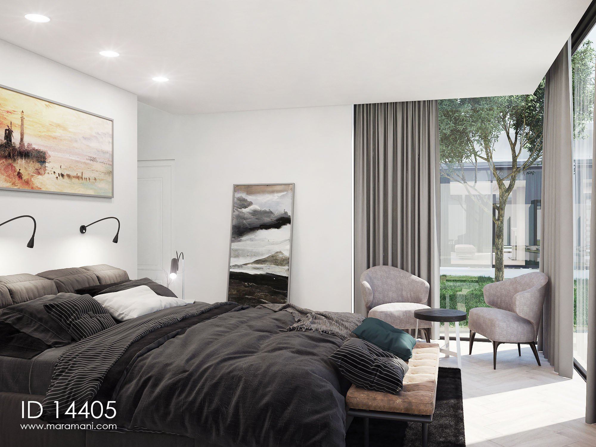 4 Bedroom glass facade house - ID 14405