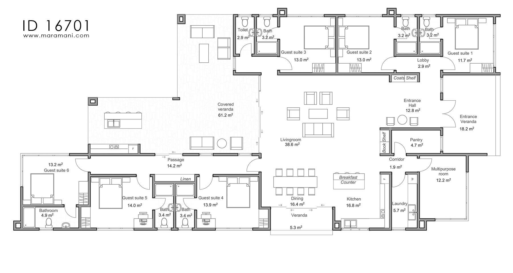 6 room holiday home - ID 16701