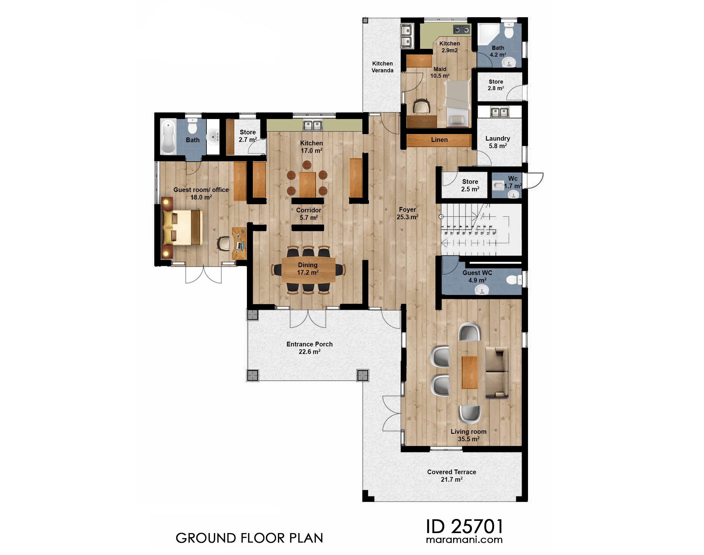 5 Bedroom House Design - ID 25701