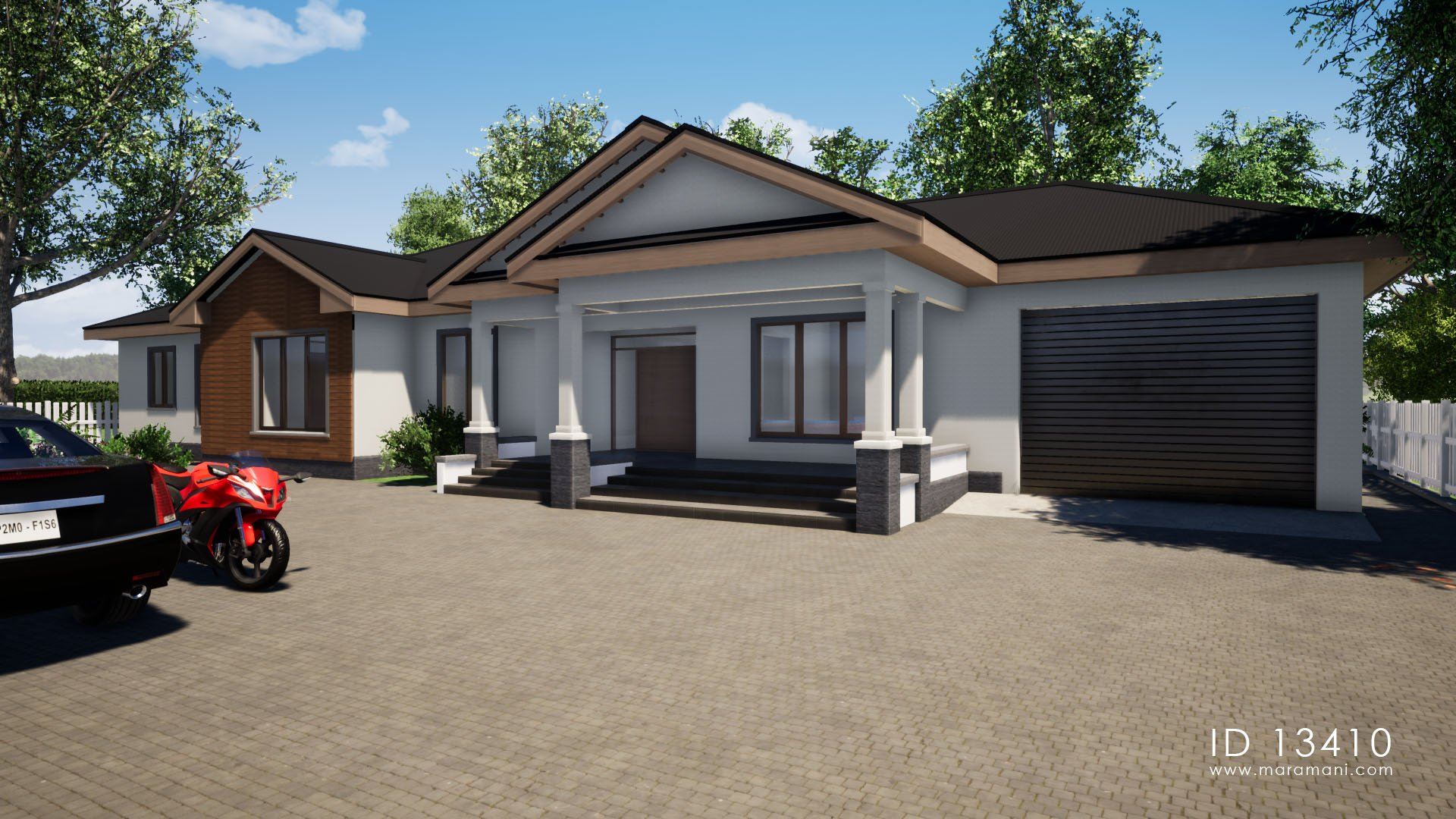 Large 3 bedroom house with garage - ID 13410
