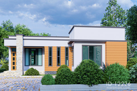 Modern 2 Bedroom House Plan ID 12226 Design By Maramani modern-2-bedroom-house-plan-id-12226-design-by-maramani