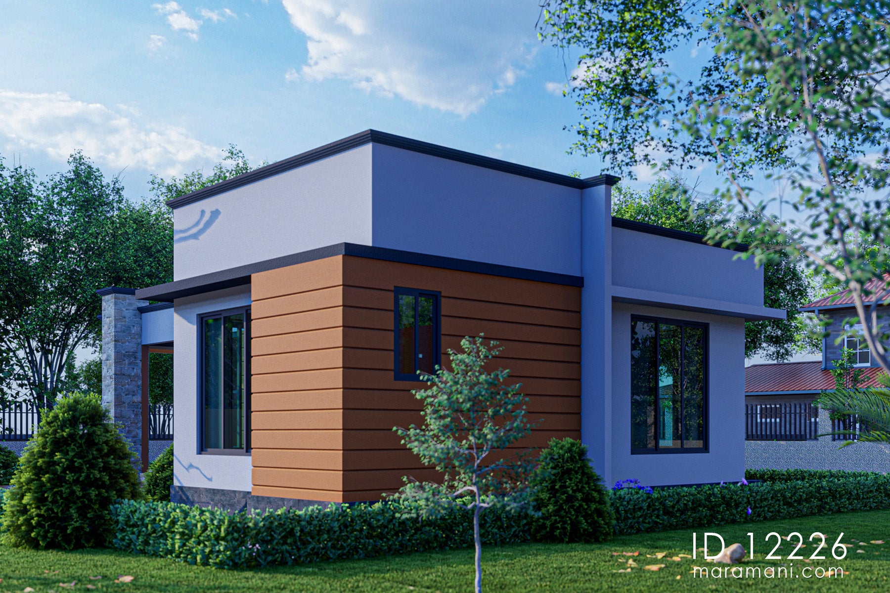 Modern 2 bedroom house plan - ID 12226