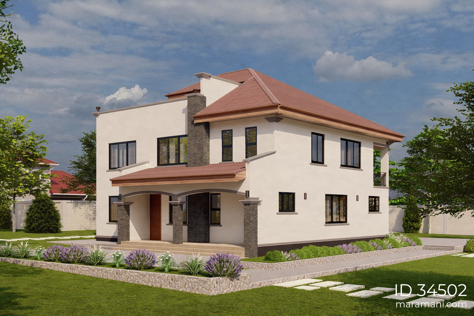 Modern 4 Bedroom House - ID 34502