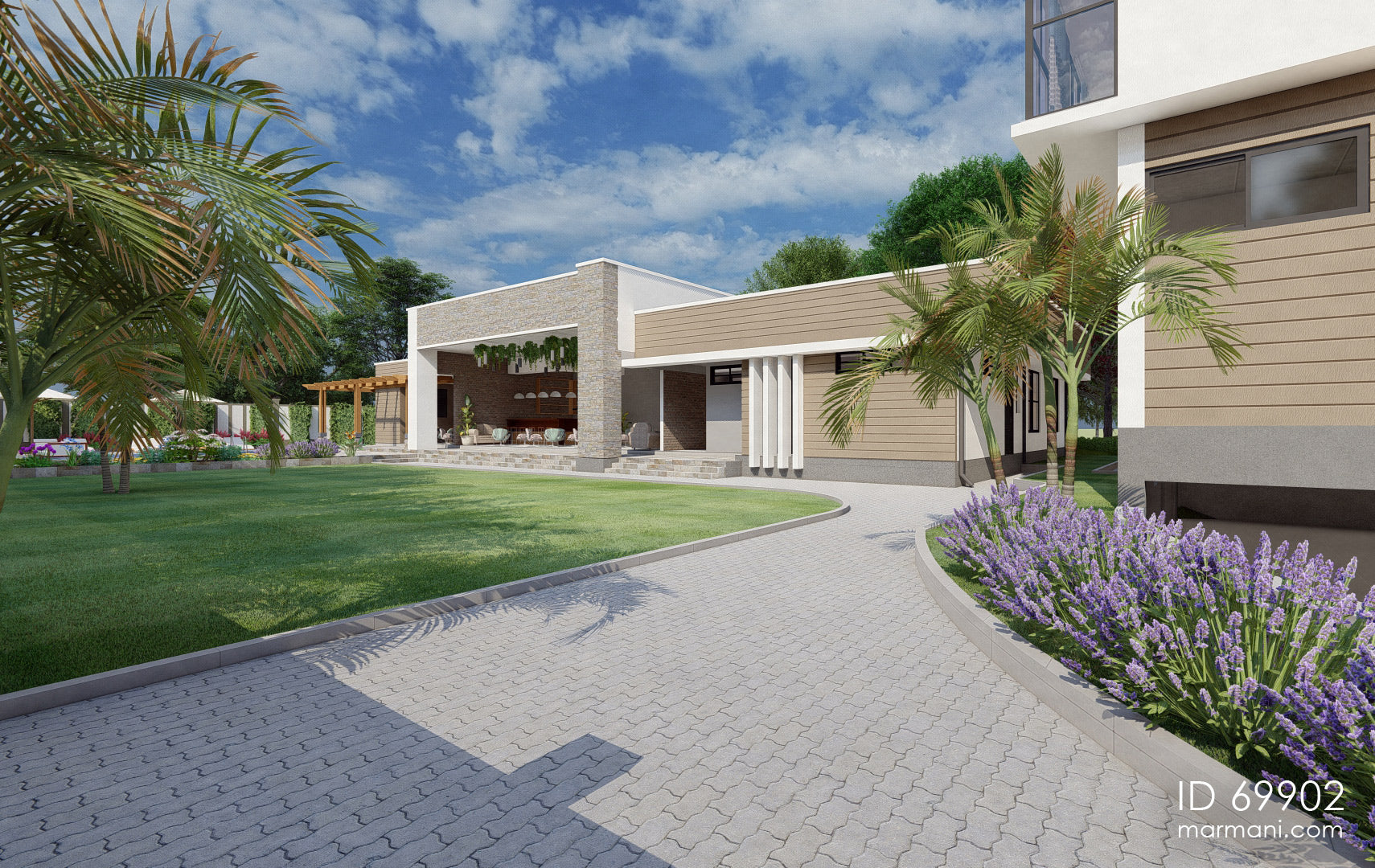 Modern Apartment building design - ID 69902