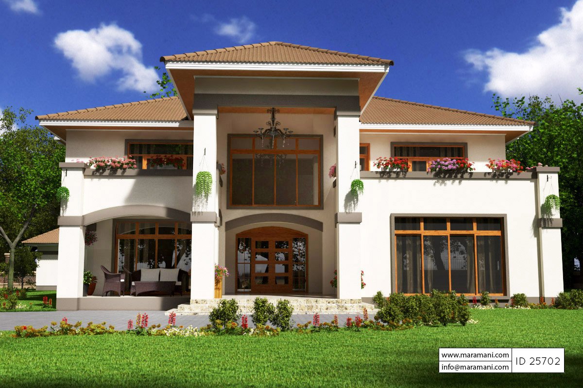 5 Bedroom Bungalow House Plan - 25702 - Floor Plans by Maramani, image size:1200x800