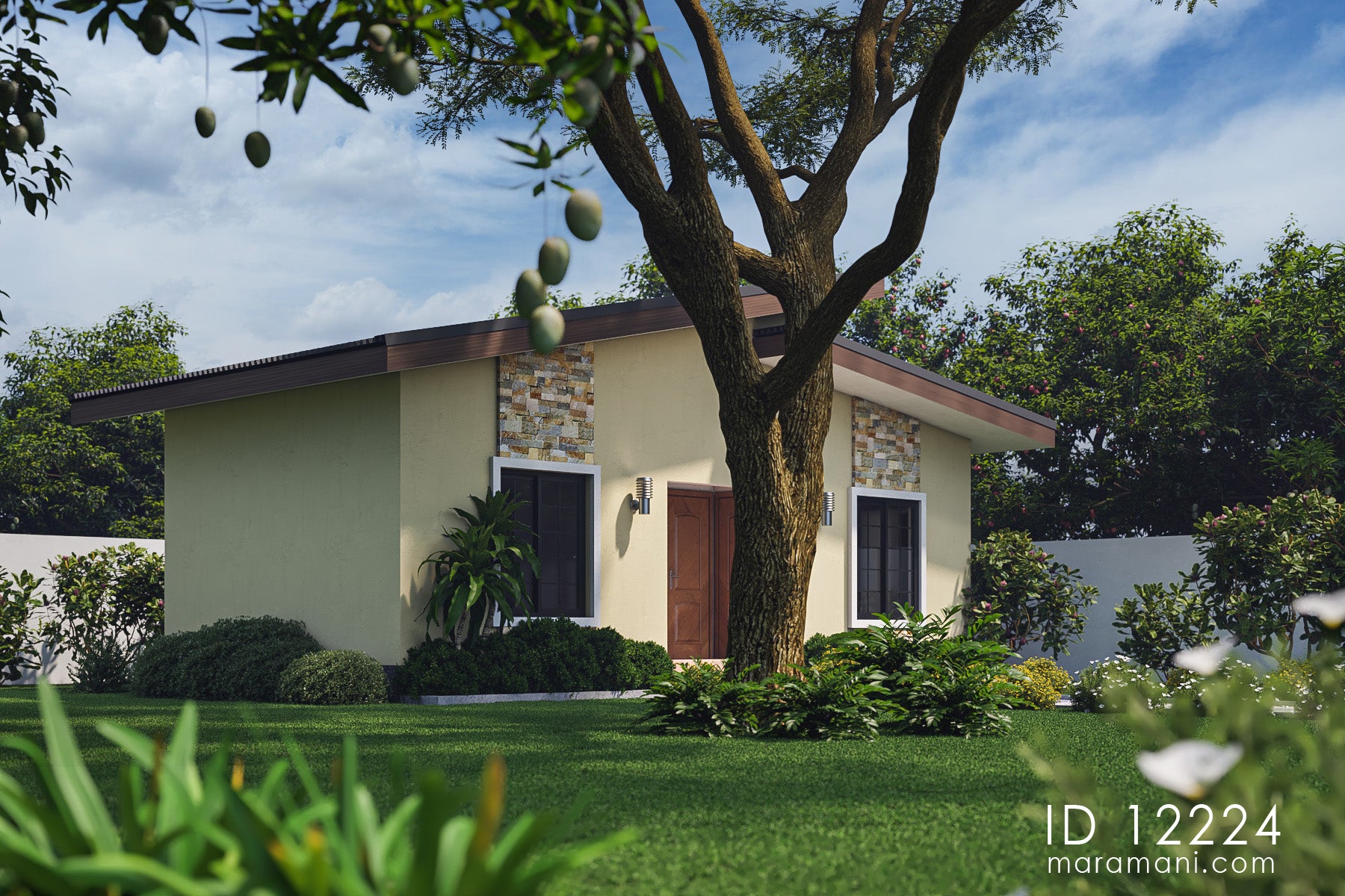 Small 2 Bedroom House Plan - ID 12224