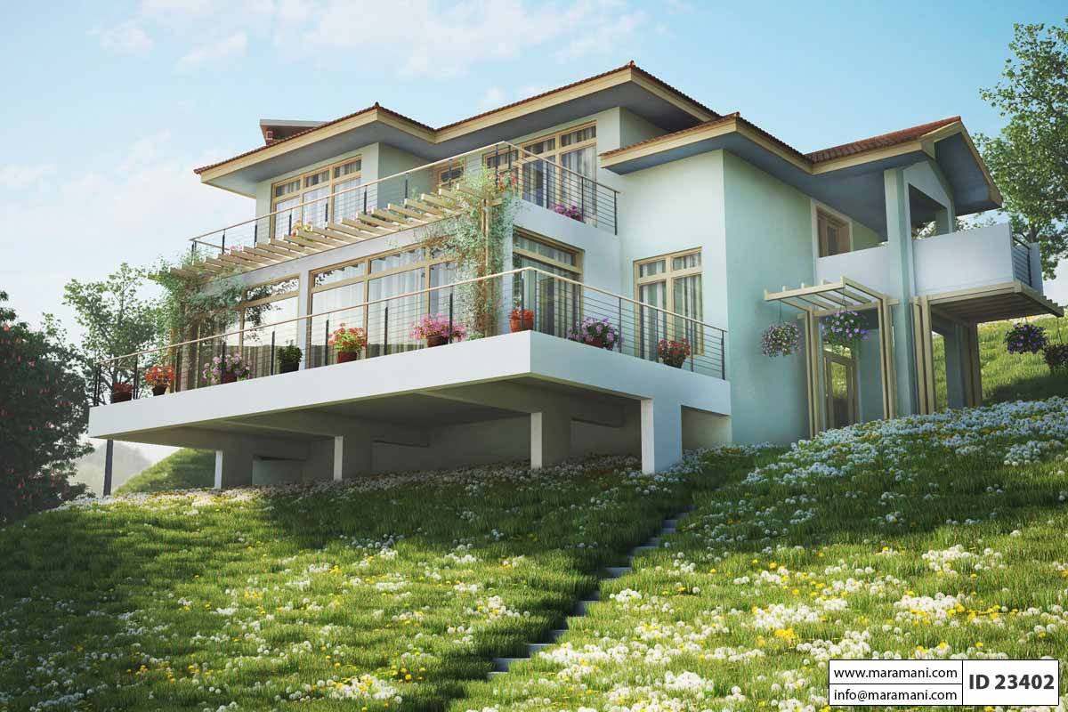 Modern House Design Slope