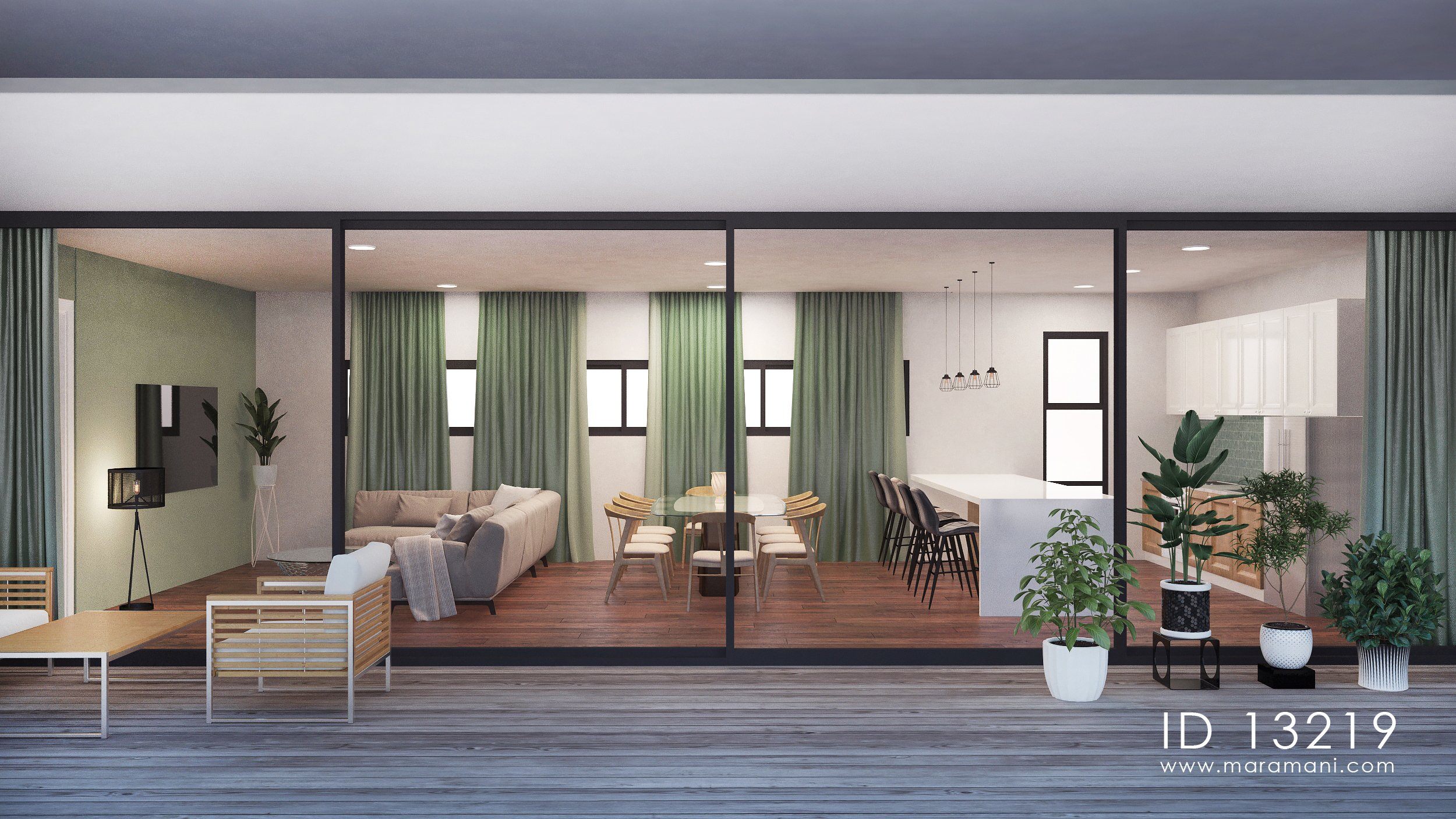 Panoramic 3 bedroom house - ID 13219