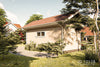 Rear view of a 2 Bedroom Staff Quarters House - ID 12108  by Maramani House plans