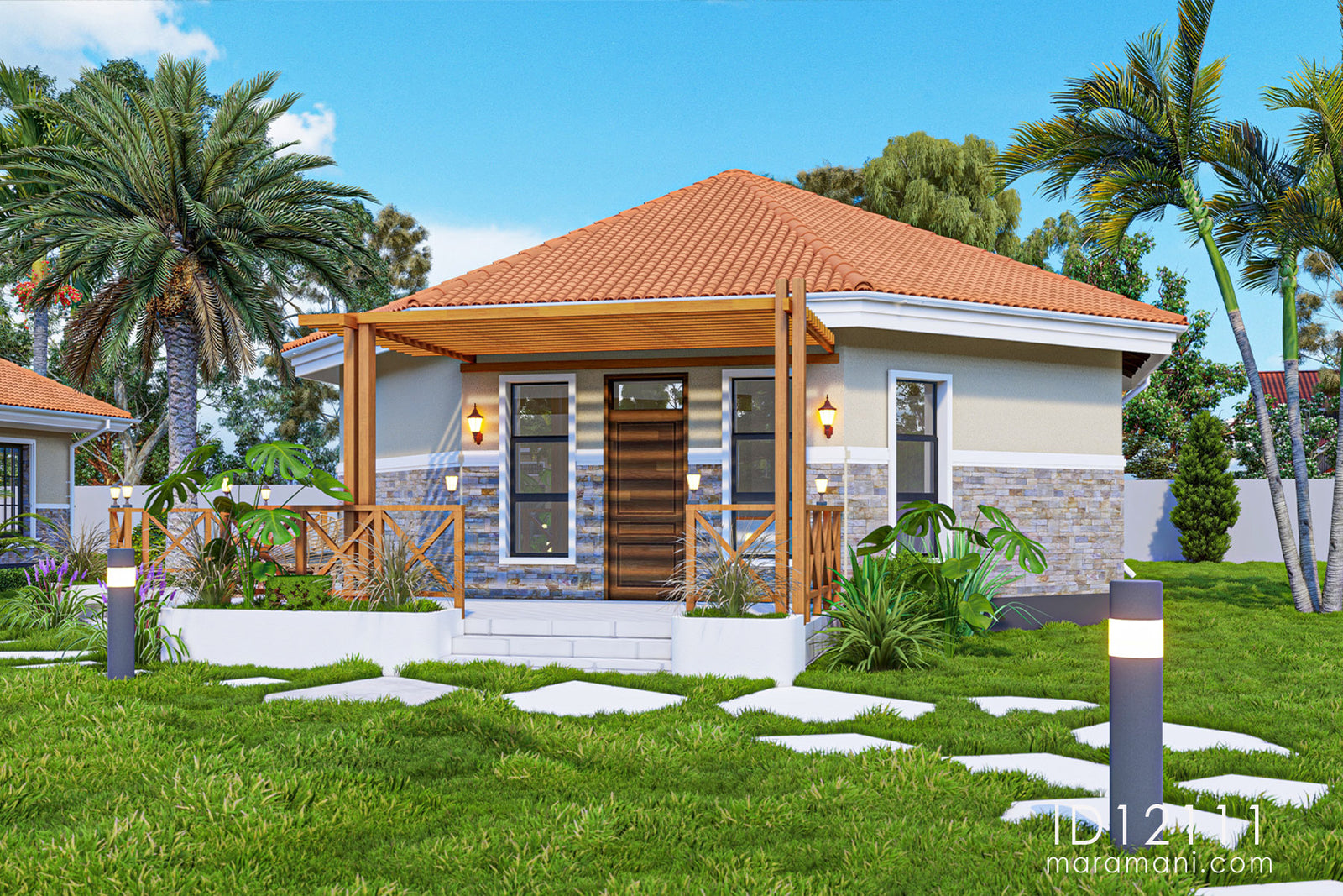 2 Bedroom 1 Kitchen 1 Bathroom House Plans 2 Room 1 Bath house plan - ID 12111 - by Maramani SEO