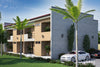 Front view of 2 bedroom apartment building design - ID 28802