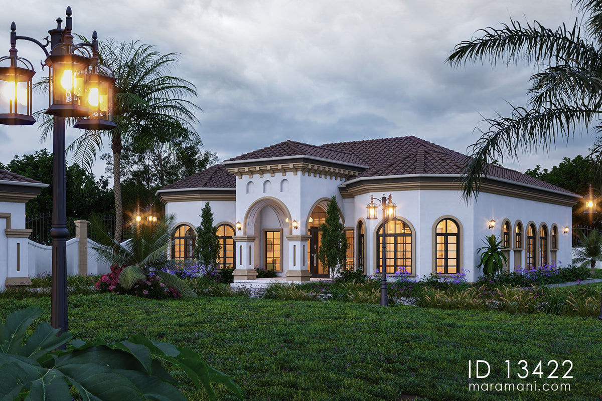 3 bedroom Mediterranean house - ID 13422 - Plans by Maramani