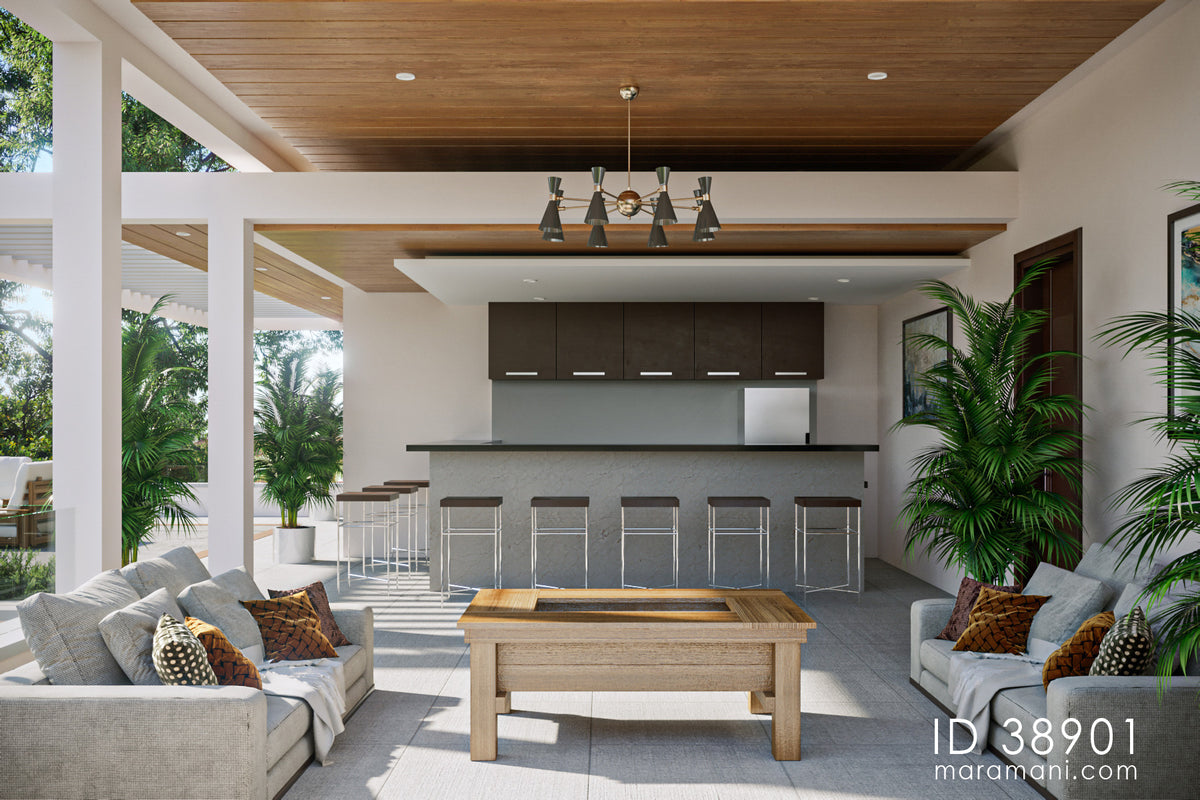 8 bedroom contemporary modern mansion - ID 38901 - House plan Maramani