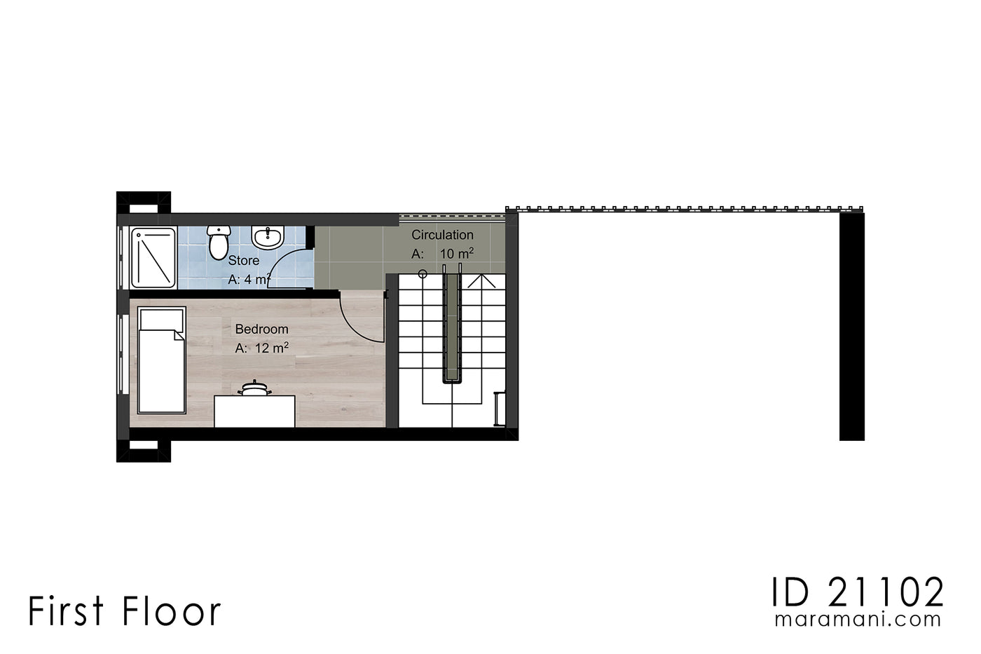 Gatehouse design ID 21102 Floor plan by Maramani