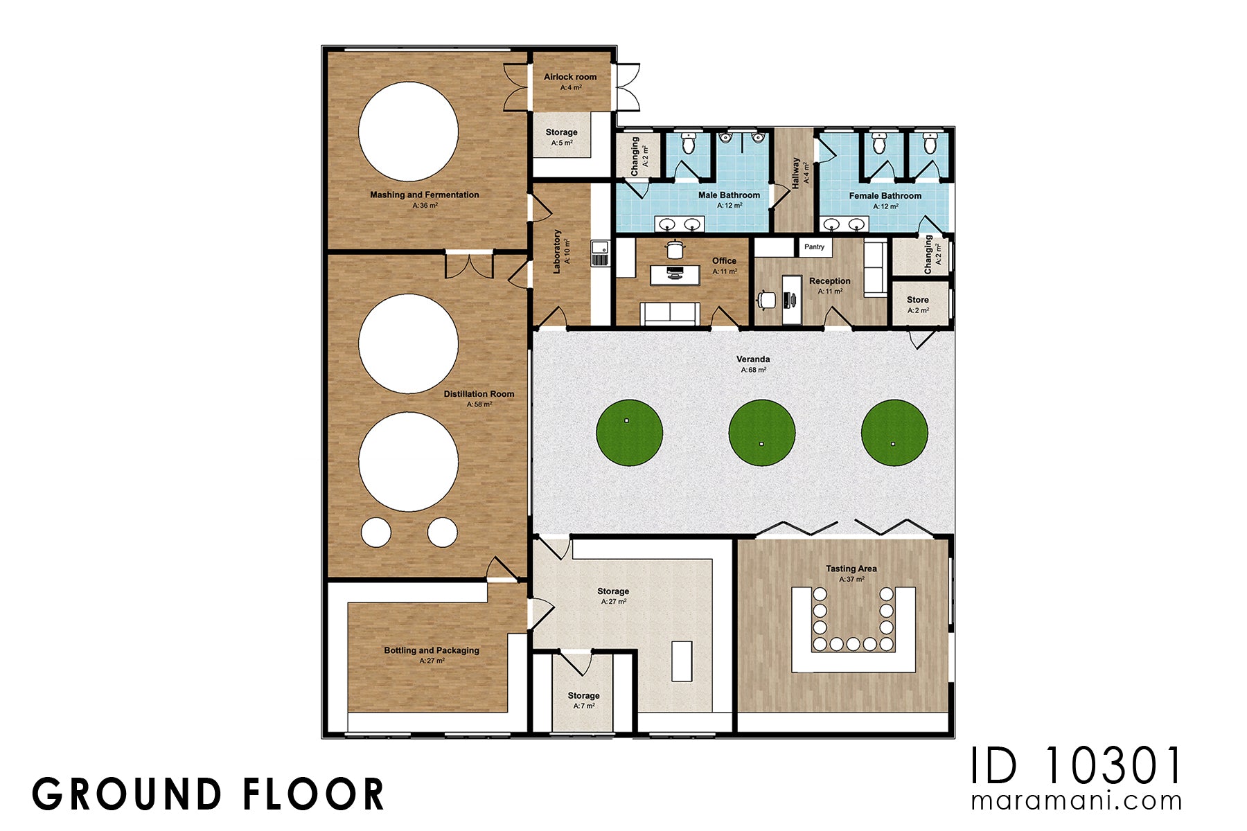 Rustic Design Micro Distillery Plan – ID 10301