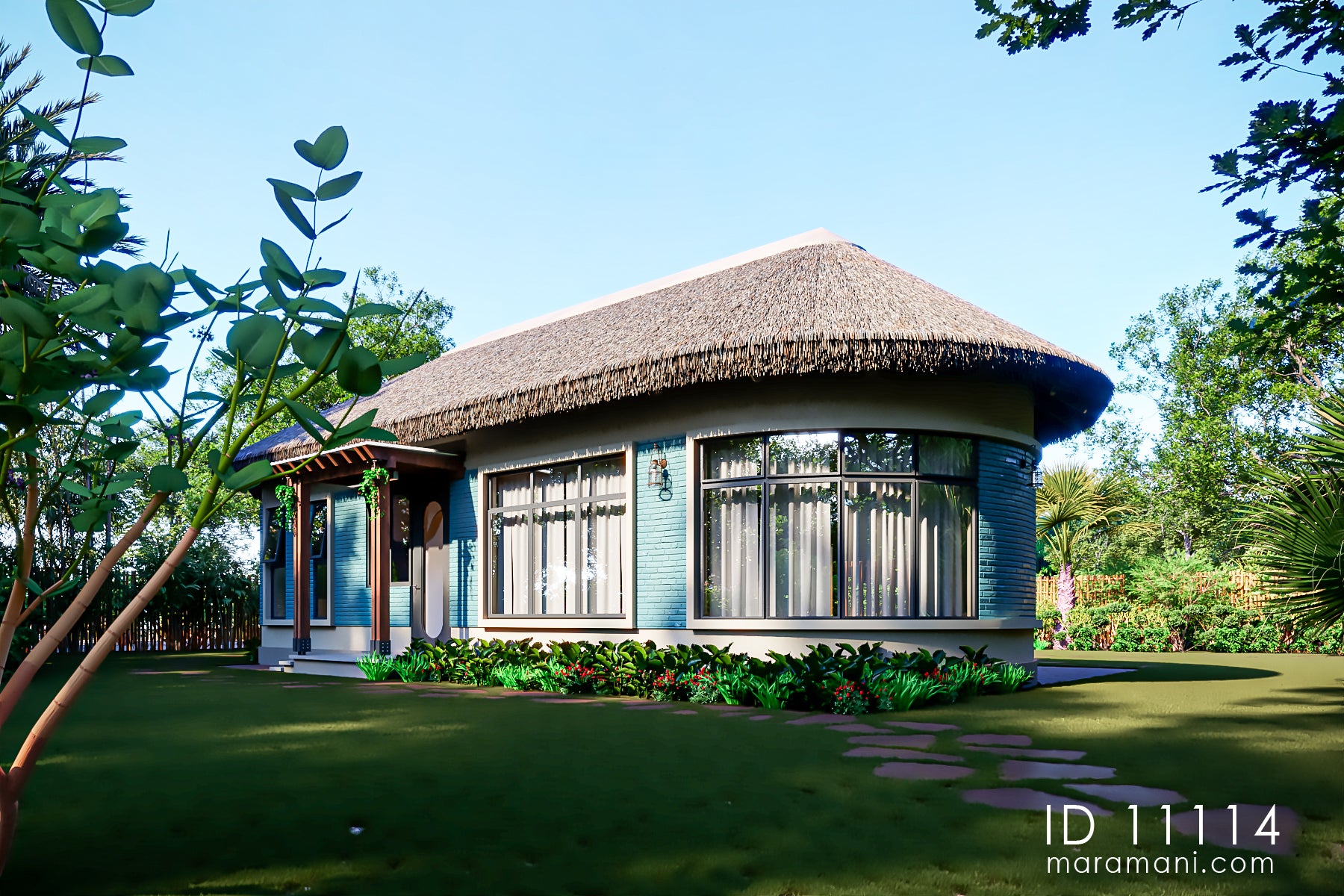 Cozy 1-Bedroom, 1-Story House Plan - ID 11114