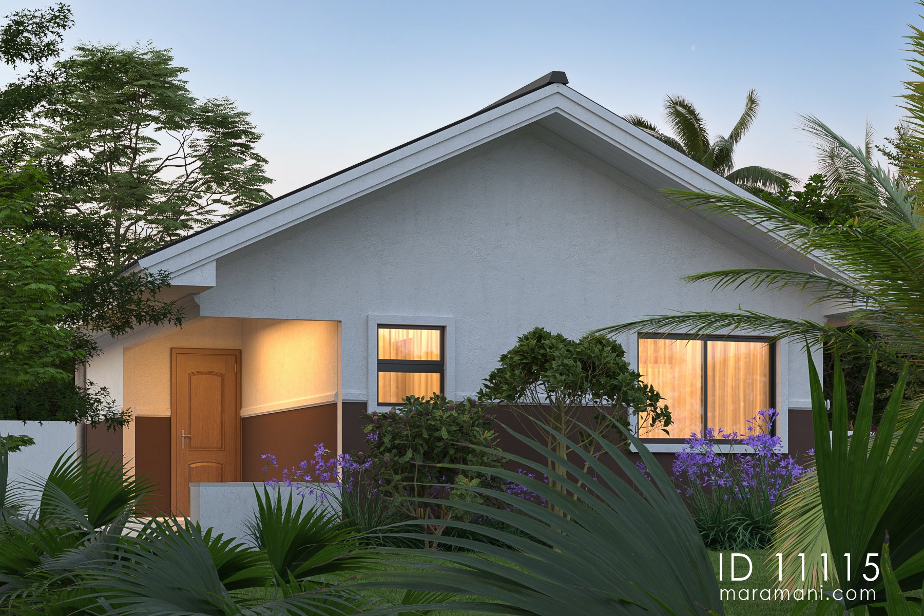 Charming 1-Bedroom, 1-Story House Plan - ID 11115