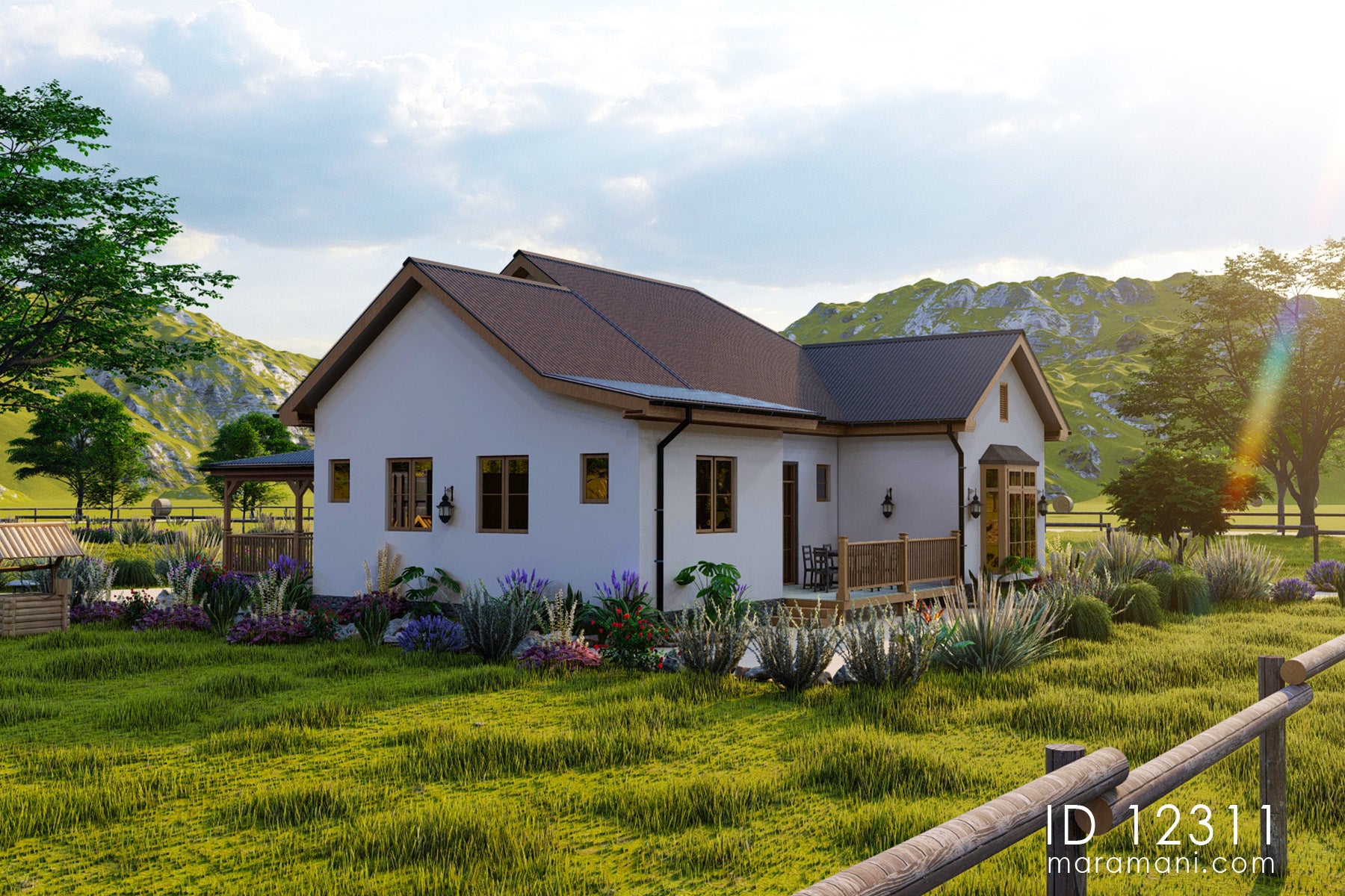 Spacious 2-Bedroom, 1-Story House Plan - ID 12311