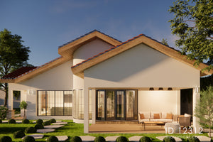 Modern 2-Bedroom, 1-Story House Plan - ID 12312