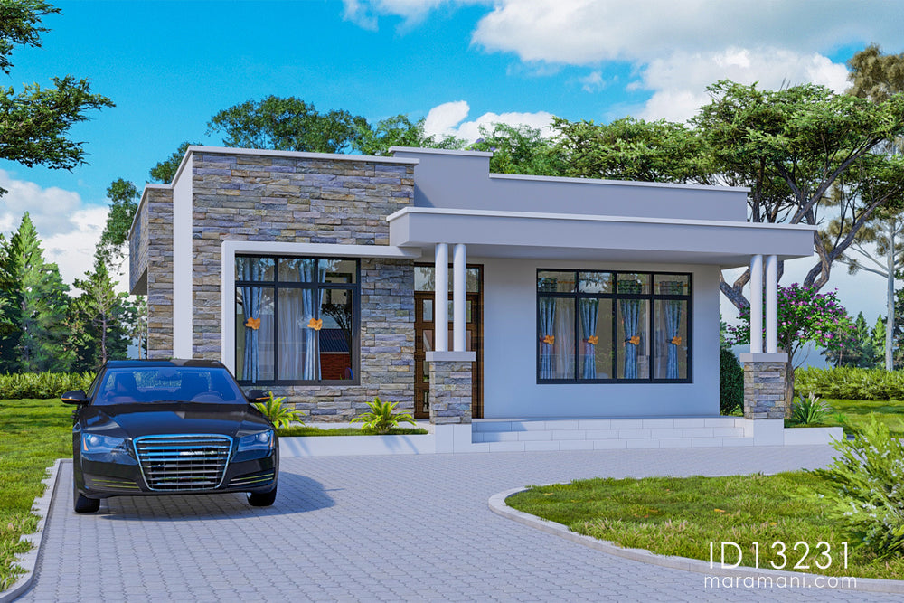 3 Bedroom House Plan - ID 13231 - By Maramani SEO