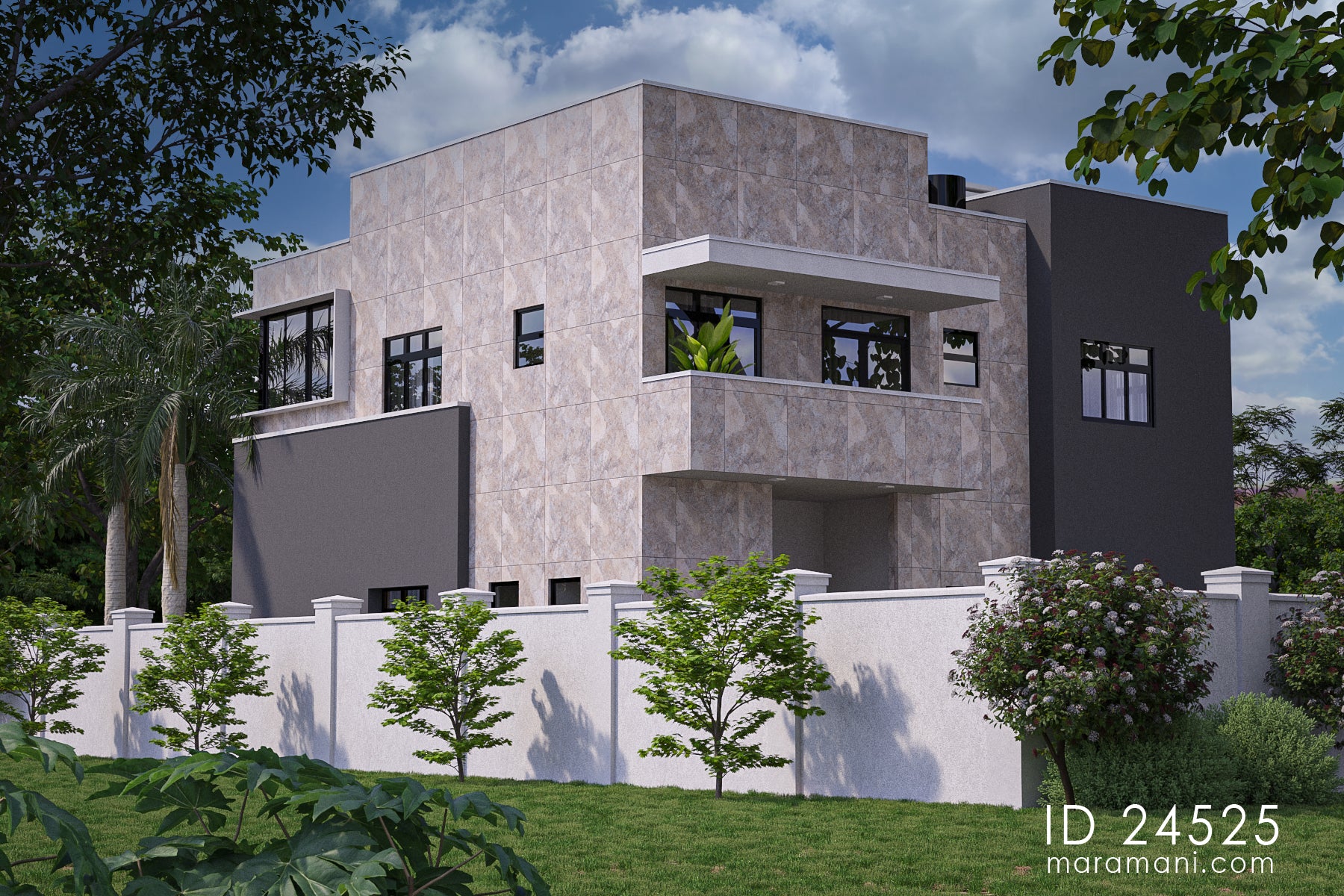 Elegant 4-Bedroom, 2-Story House Plan - ID 24525