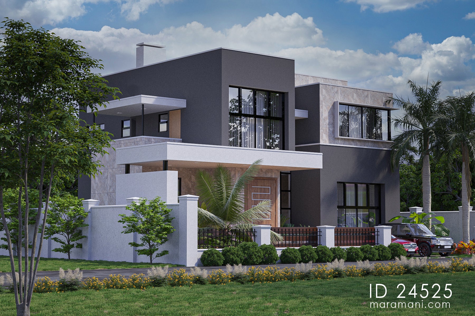 Elegant 4-Bedroom, 2-Story House Plan - ID 24525