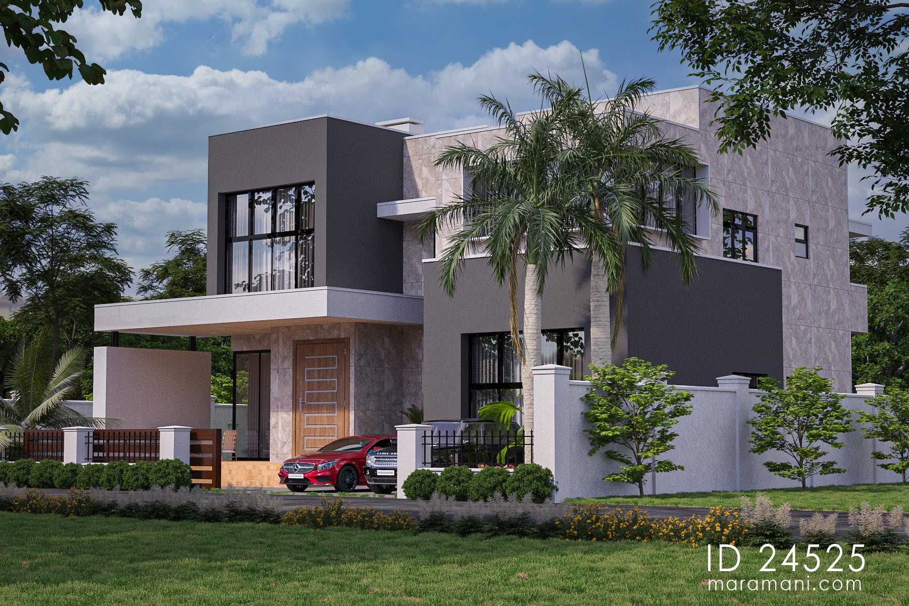 Elegant 4-Bedroom, 2-Story House Plan - ID 24525