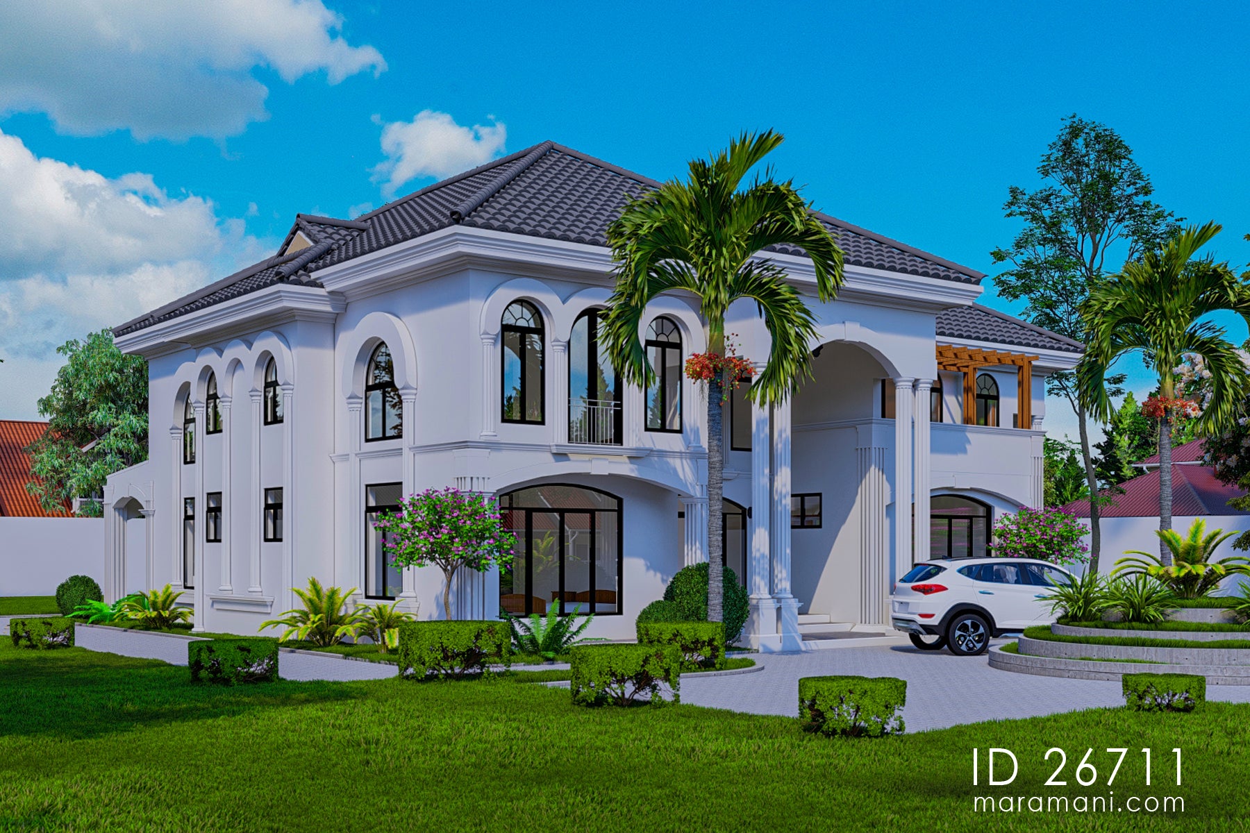 Spacious 6-Bedroom, 2-Story House Plan - ID 26711
