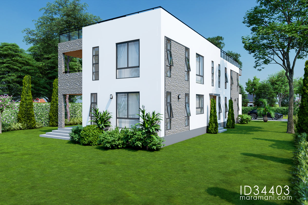 4 Bedroom House Plan - ID 34403 - By Maramani SEO
