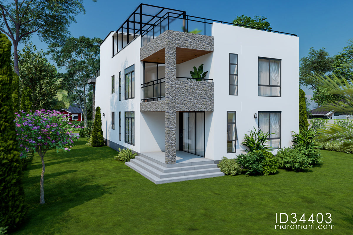 4 Bedroom House Plan - ID 34403 - By Maramani SEO