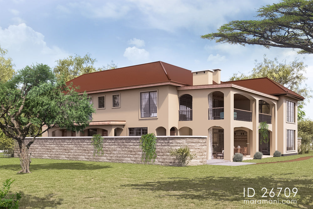 Luxury 6 bedrooms House Plan - ID 26709
