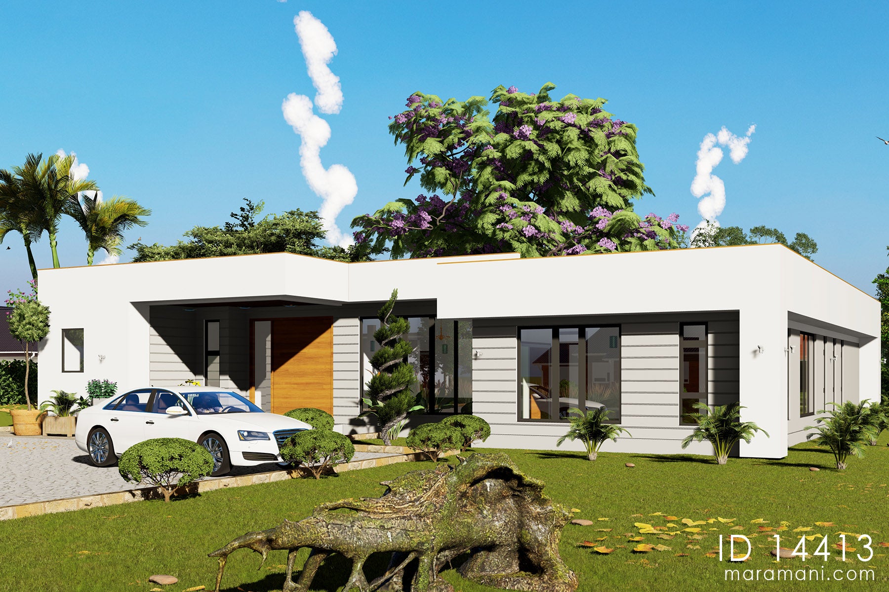 Spacious 4-Bedroom 4-Bathroom House Plan -ID 14413