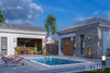 A pool and pool house for ID 13420 - Maramani house plans design