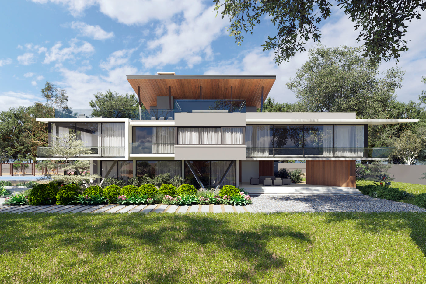 Modern luxury home exterior