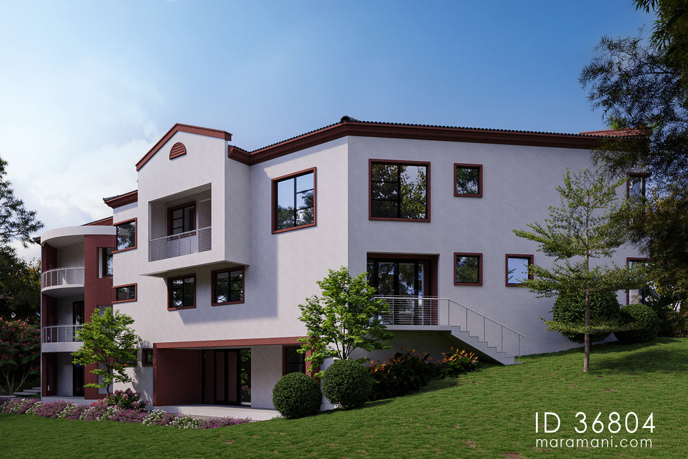 Modern 6 bedroom mansion - ID 36804 - House plans by Maramani