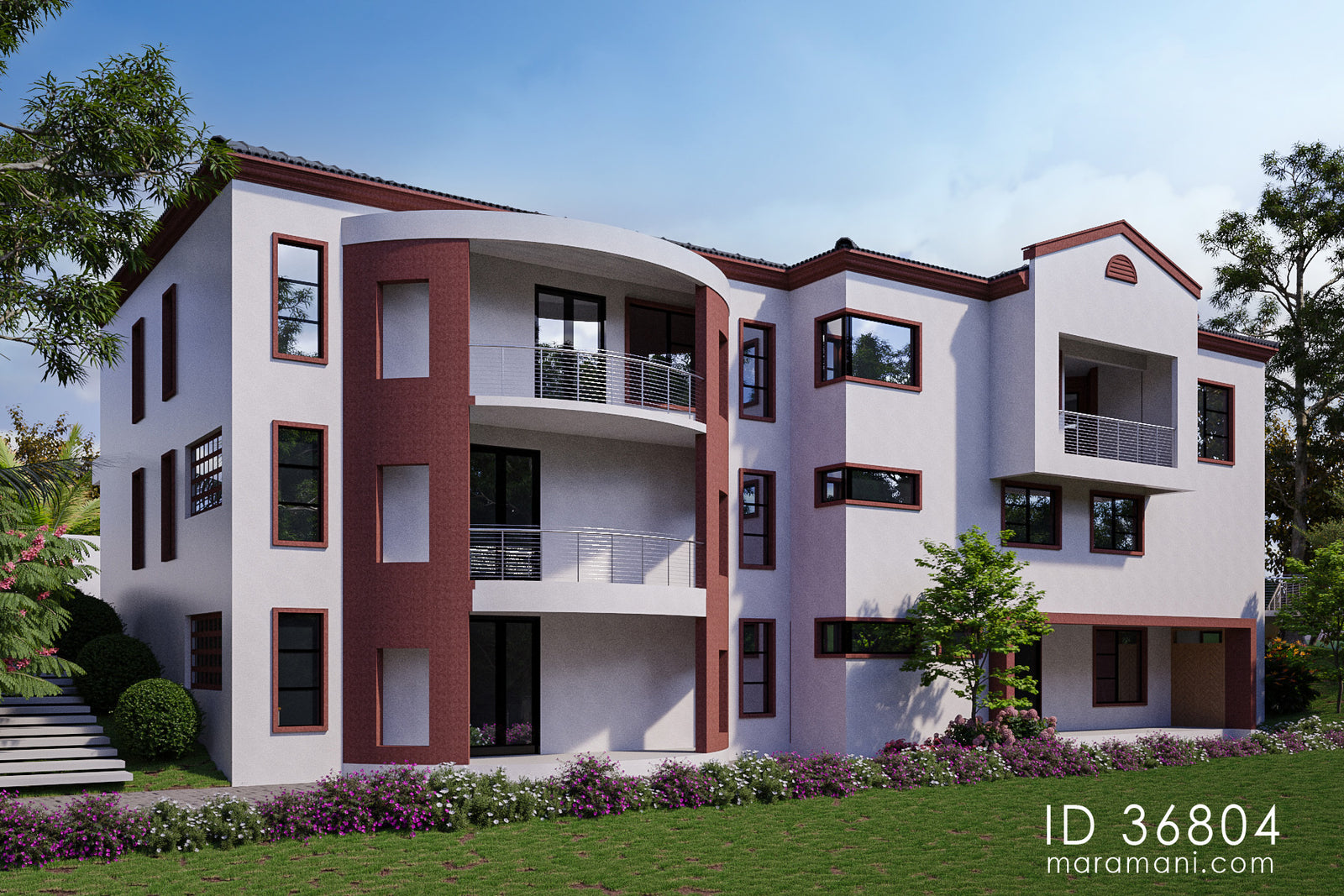 Modern 6 bedroom mansion - ID 36804 - House plans by Maramani