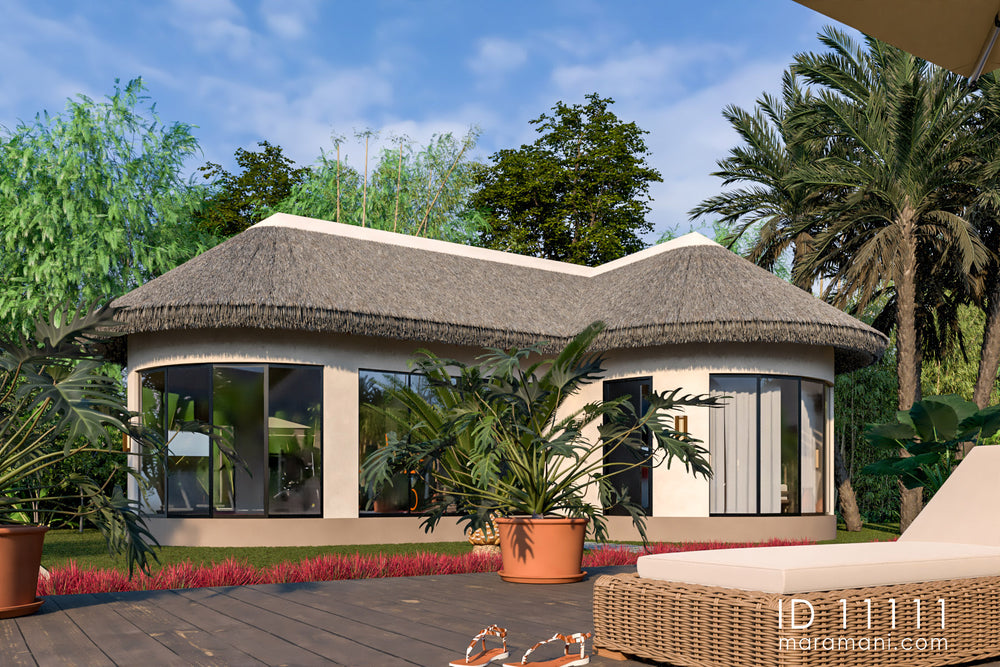 Thatched Rloc African House Plans