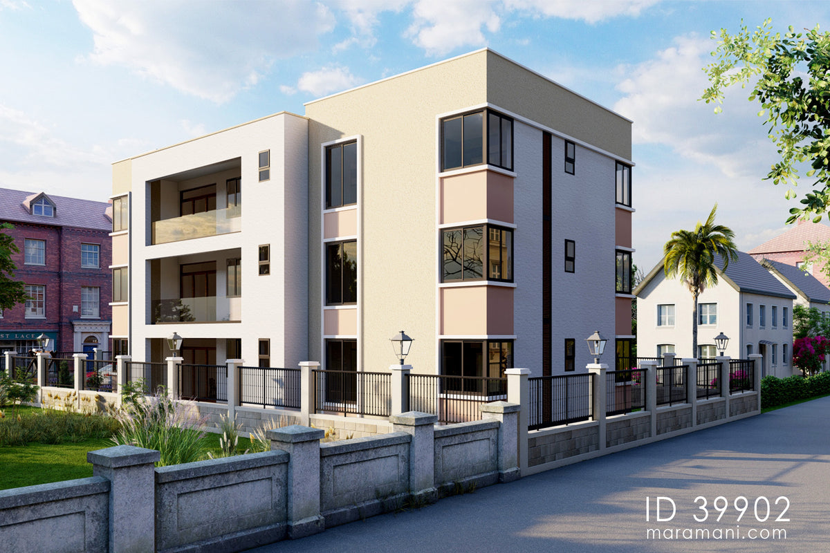 Rental Apartment House Plan - ID 39902 - Floor Plan by Maramani