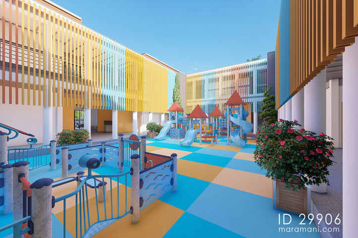 School Building Design - ID 29906 Courtyard Playground 