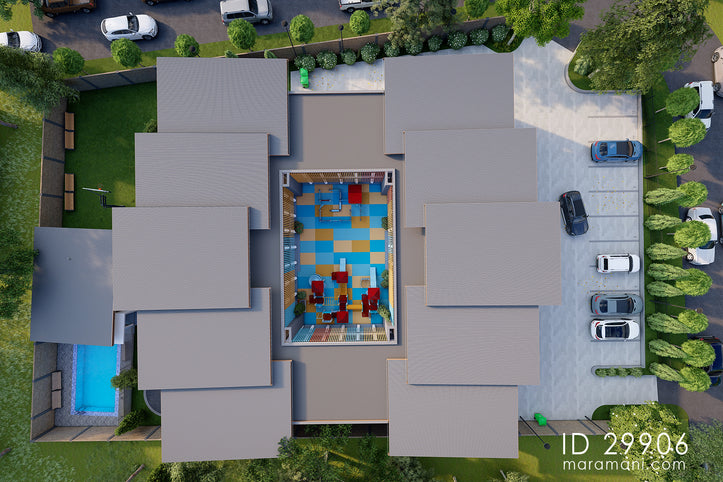 School Building Design - ID 29906 Roof View 