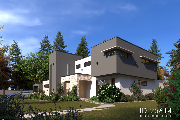 Two-storey 5 bedroom house plan - ID 25614 - Area 502 sqm 