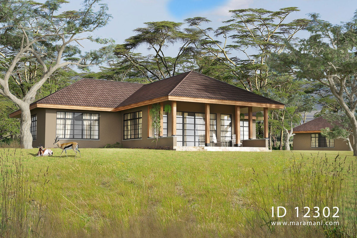2 bedroom house plans open floor plan - ID 12302