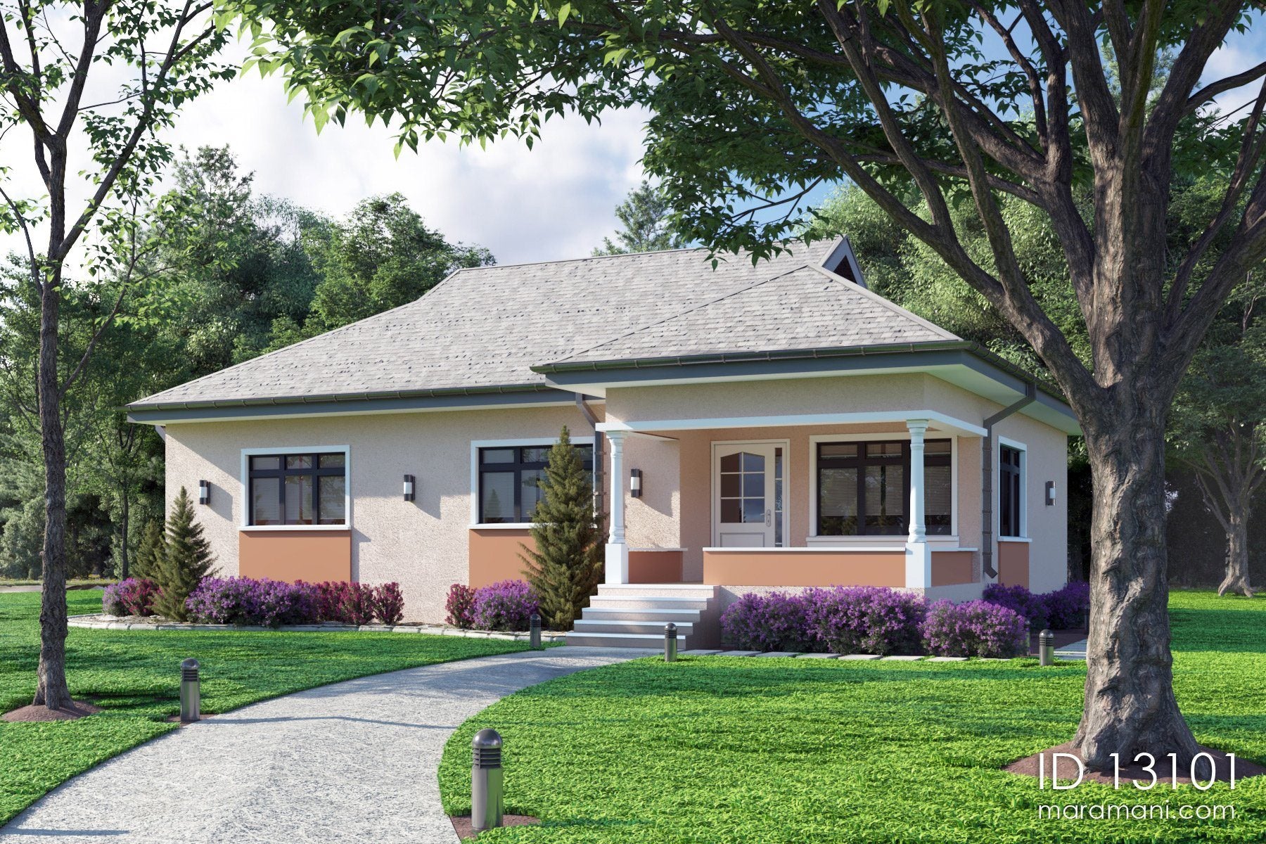 3 Bedroom House Plan - Id 13101 - House Designs By Maramani