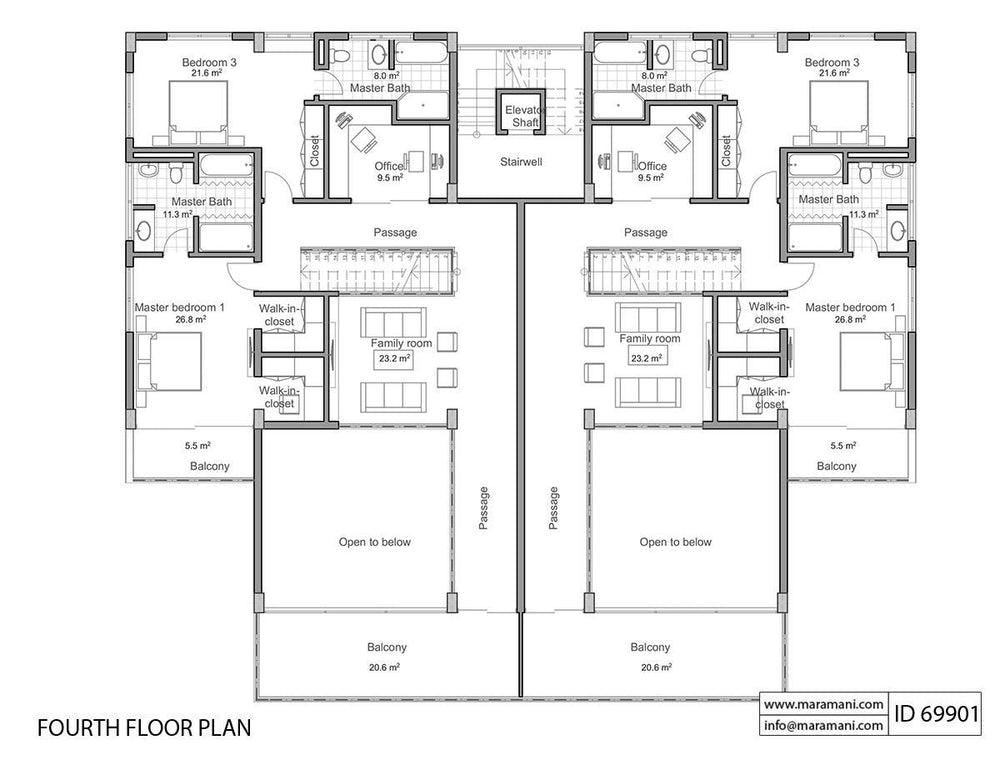 Apartment Complex Floor Plan - ID 69901 - Building Plans by Maramani