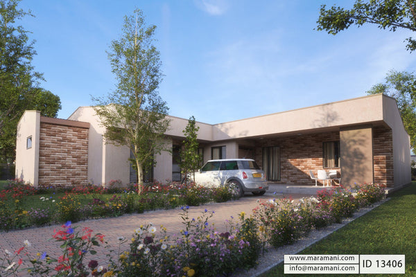 HousePlanWith3Rooms-ID13406-