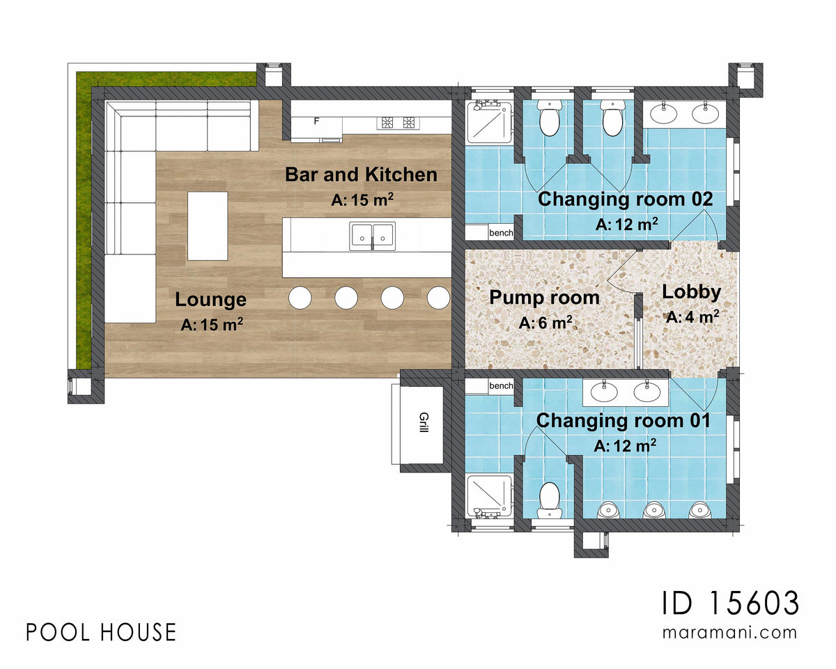 A Luxurious 5 Bedroom House Plan - ID 15603