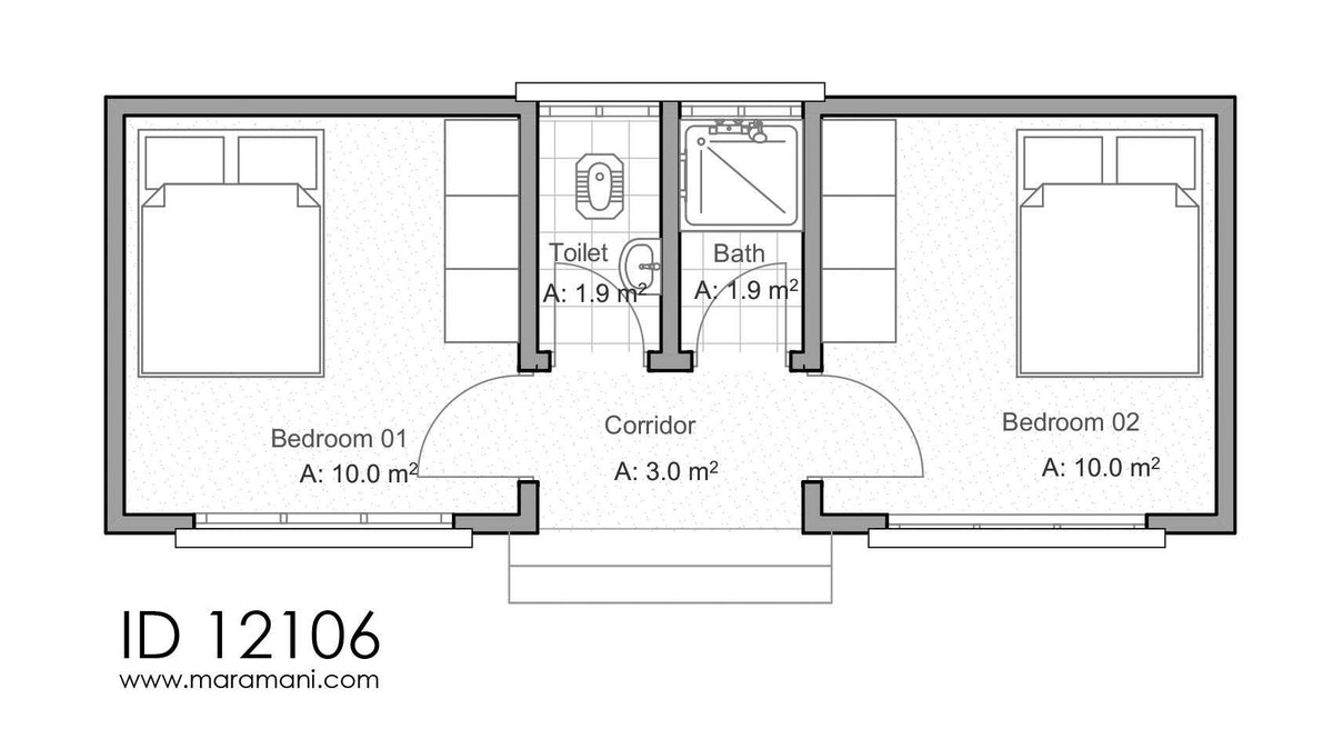 Staff Quarter House Plans, Floor Plans, & Designs - Maramani.com